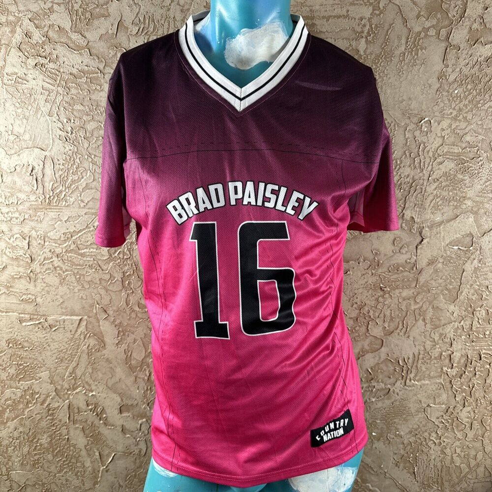 Brad Paisley Country nation Womens Pink Short Sleeve Top Size XL